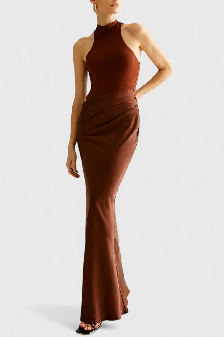 Robe Maxi Mafalda avec Style Débardeur et Silhouette Élancée