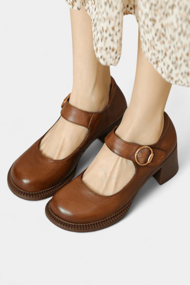 Agnes Zapatos Mary Janes en Cuir