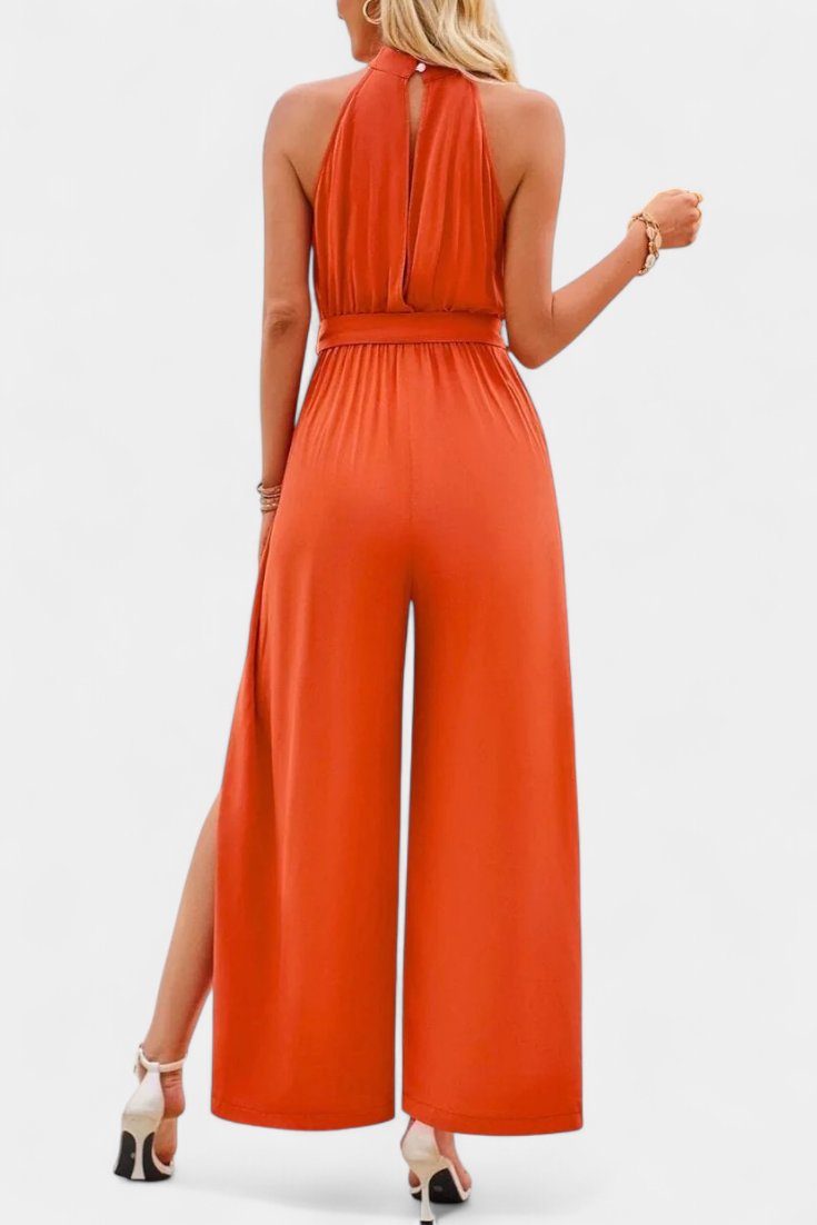 Nyree Mono Asymétrique avec Découpe et Manches à Nœud