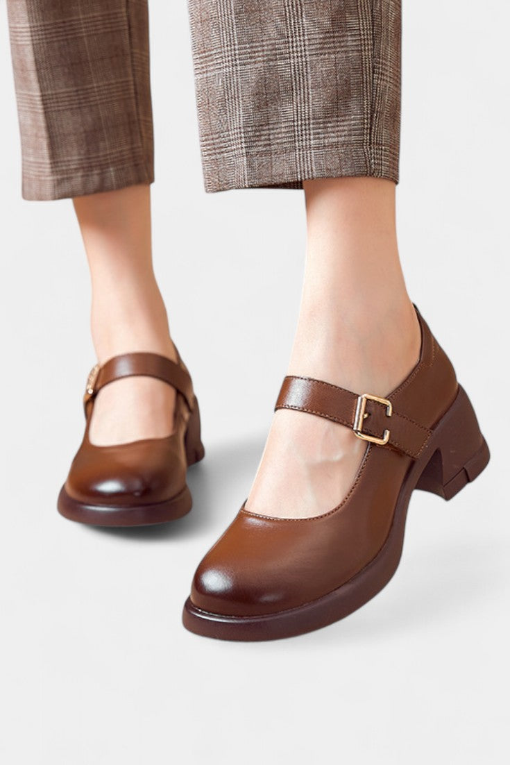 Kailyn Chaussures Mary Jane en Cuir