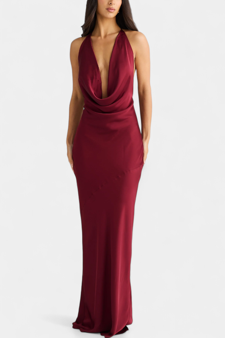 Robe Élégante Zayana avec Drapé