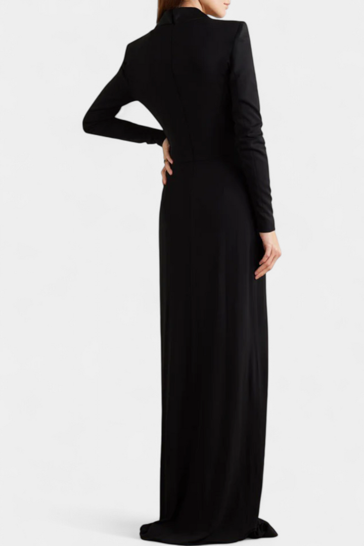 Talara Robe Maxi Ajustée avec Décolleté en V Profond