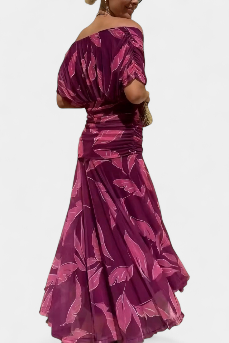 Alondra Robe Longue avec Imprimé Floral Fantaisie et Décolleté en V
