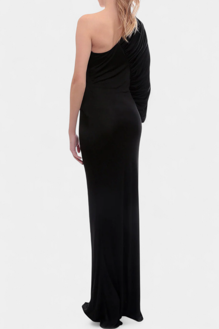 Robe Longue Plissée Maybelle à Une Épaule