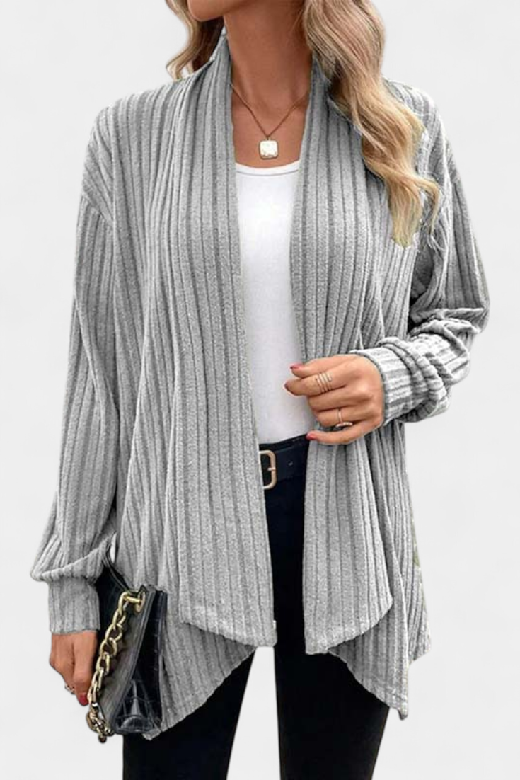 Cardigan Casual Sansel avec Capuche et Poches