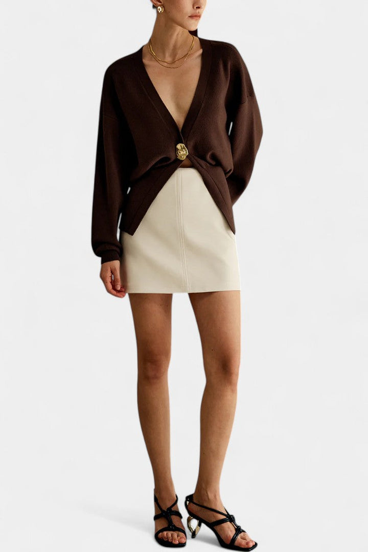 Cardigan Liso Doré Solferina
