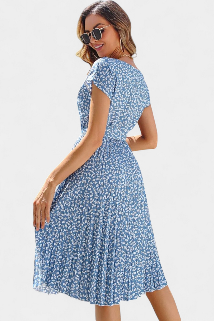 Robe Midi Florale Galilea d'Inspiration Champêtre