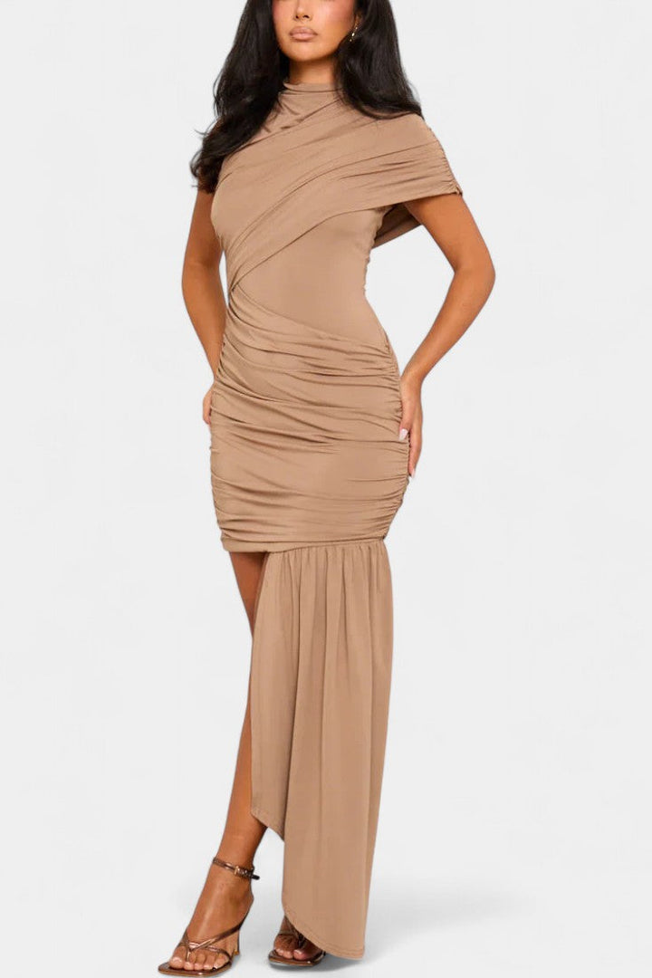 Robe Mini Asymétrique Velia avec Drapé
