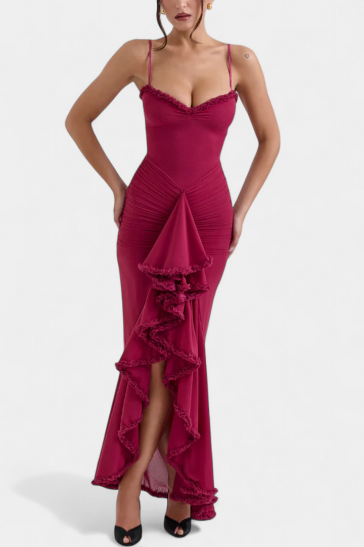 Robe Élodie avec Corset et Volants