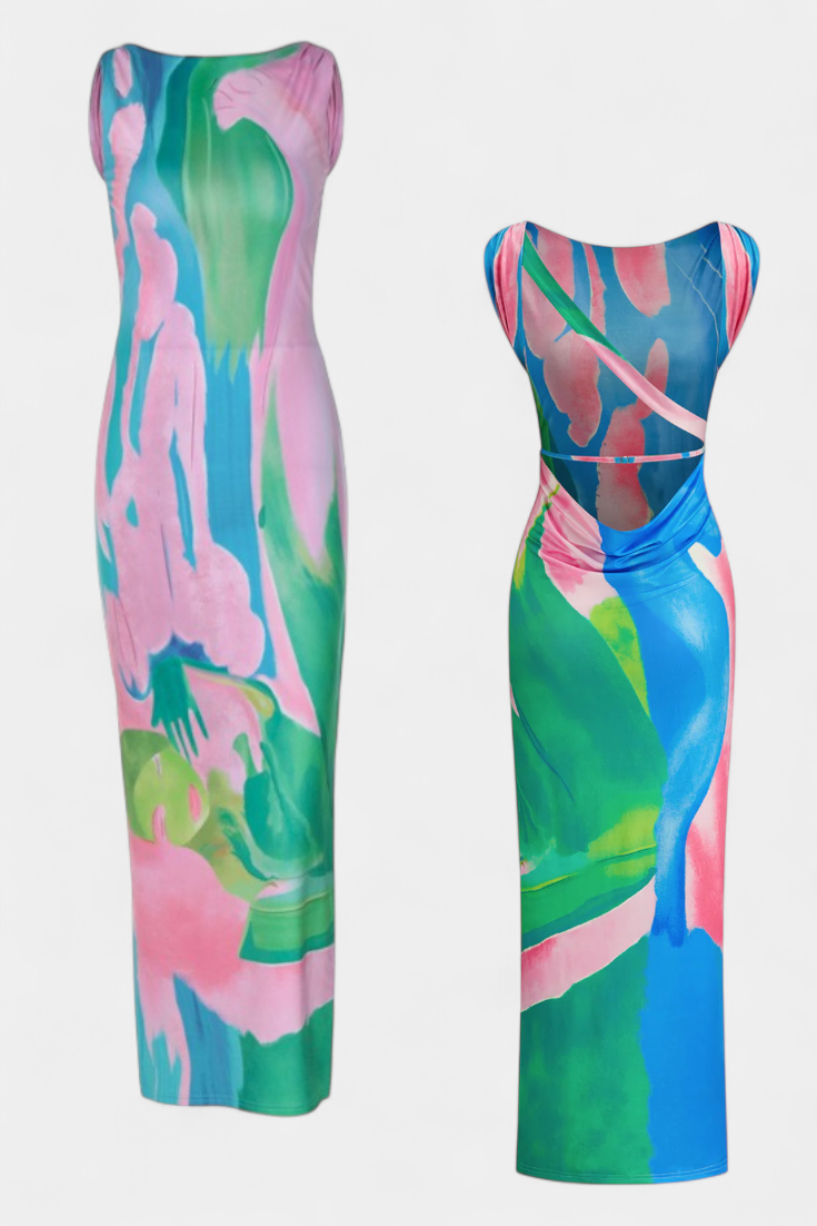 Robe Luella Pastel à Silhouette Fluide et Coupe Flatteuse