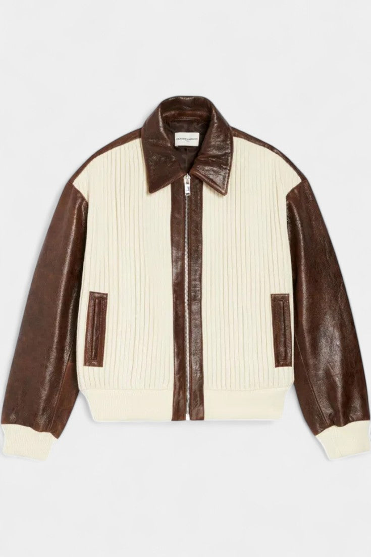 Veste en Tricot à Blocs de Couleur