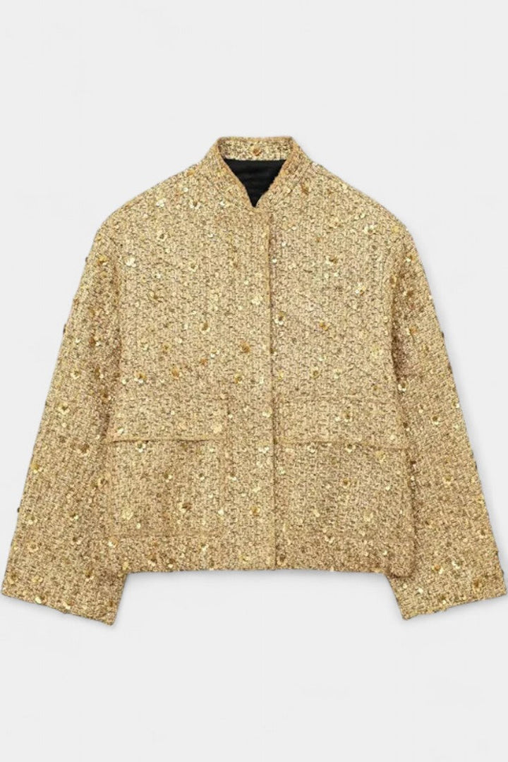 Alvera Veste Texturée d'Hiver avec Poches
