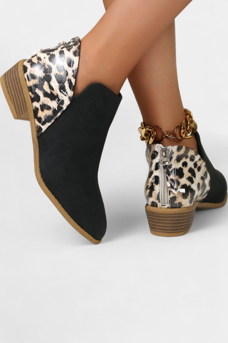 Bottes Orthopédiques Janicee avec Imprimé Léopard