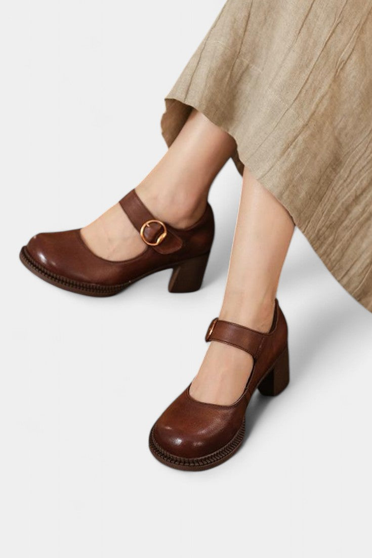 Agnes Zapatos Mary Janes en Cuir