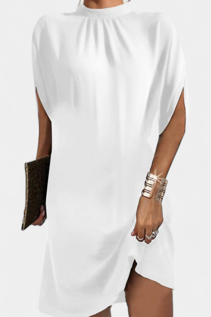Robe Midi Intemporelle Haruna avec Décolleté Rond