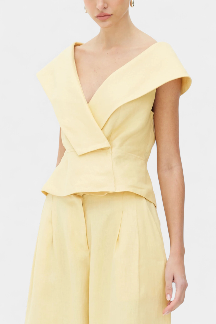 Ensemble Top Asymétrique et Pantalon Palazzo Hayden