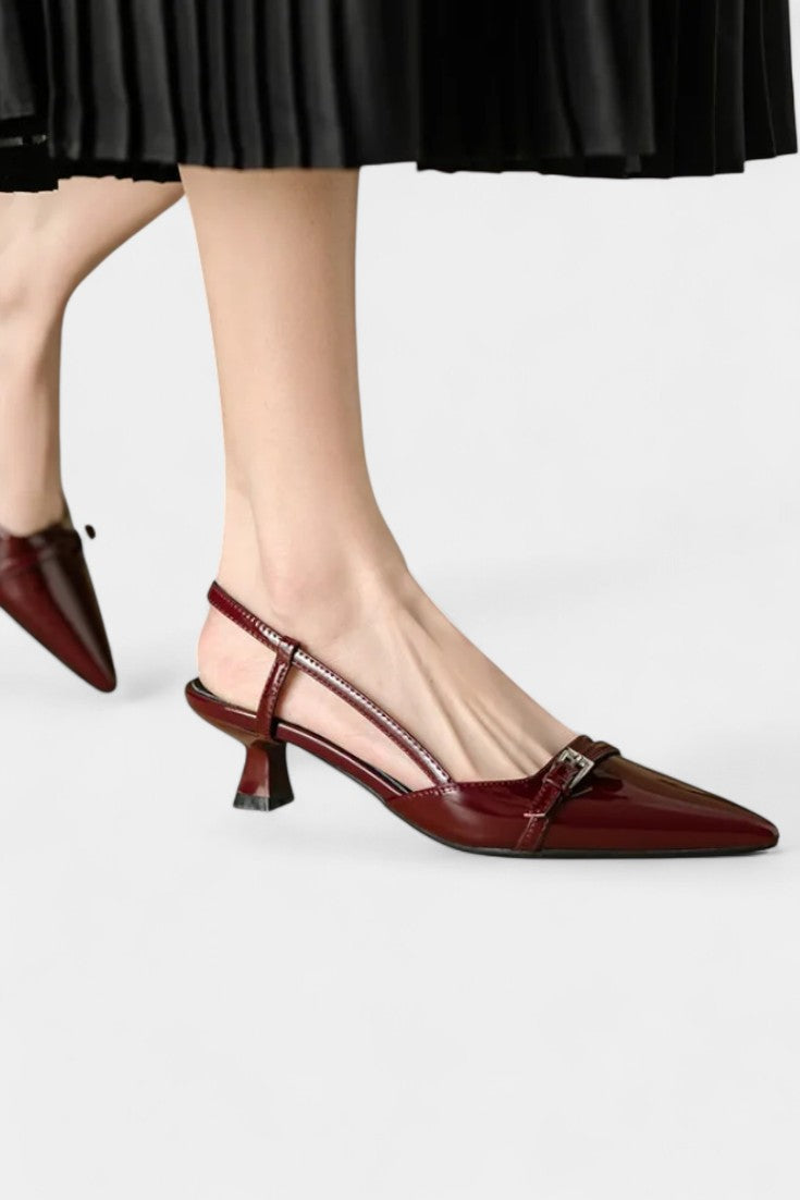 Tiana Mary Janes Slingback à Bout Aigu