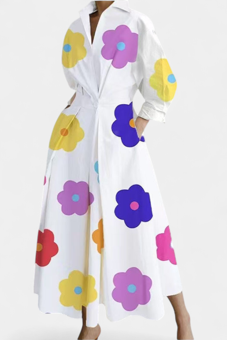 Robe Maxi à Manches Longues Miriam