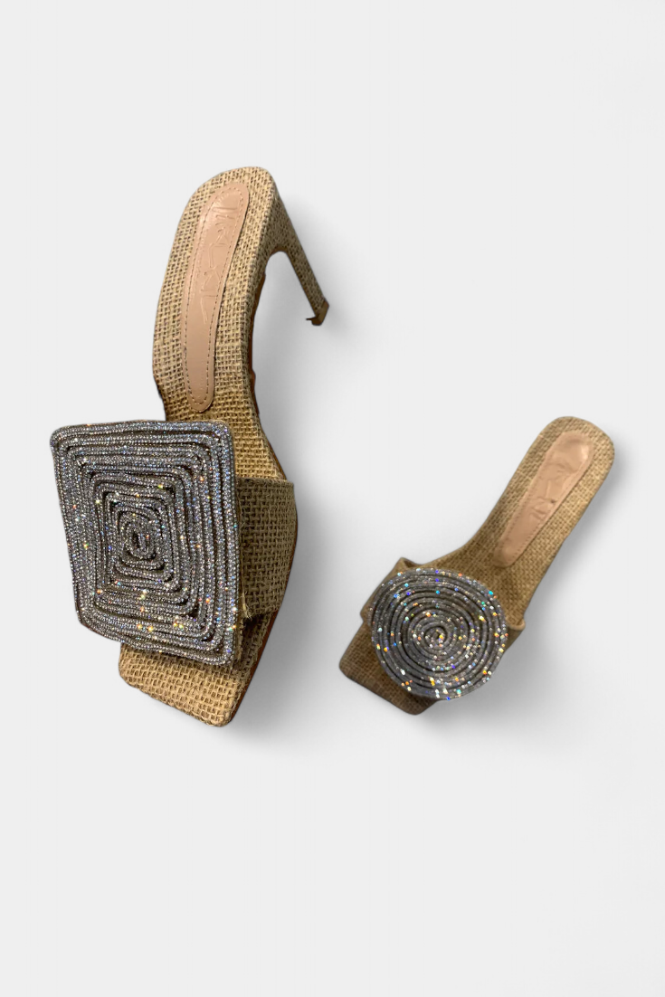 Sandales Rondes et Carrées Rita avec Talon