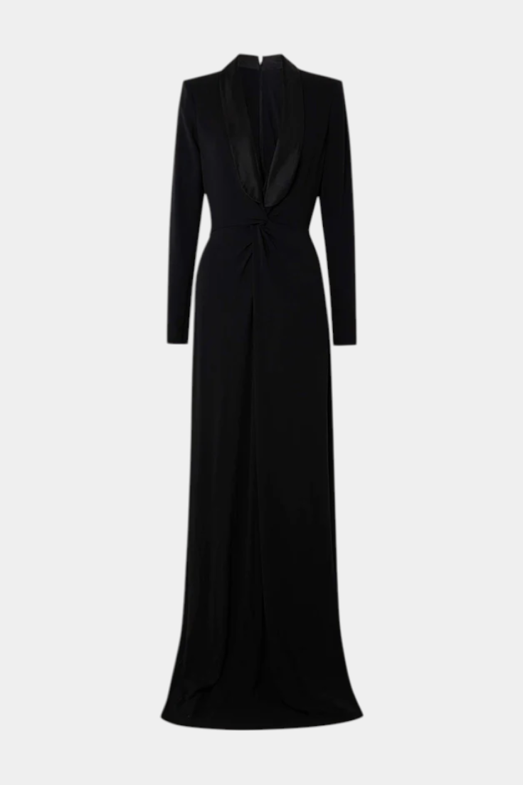 Robe Maxi Ajustée Talara avec Décolleté en V Profond