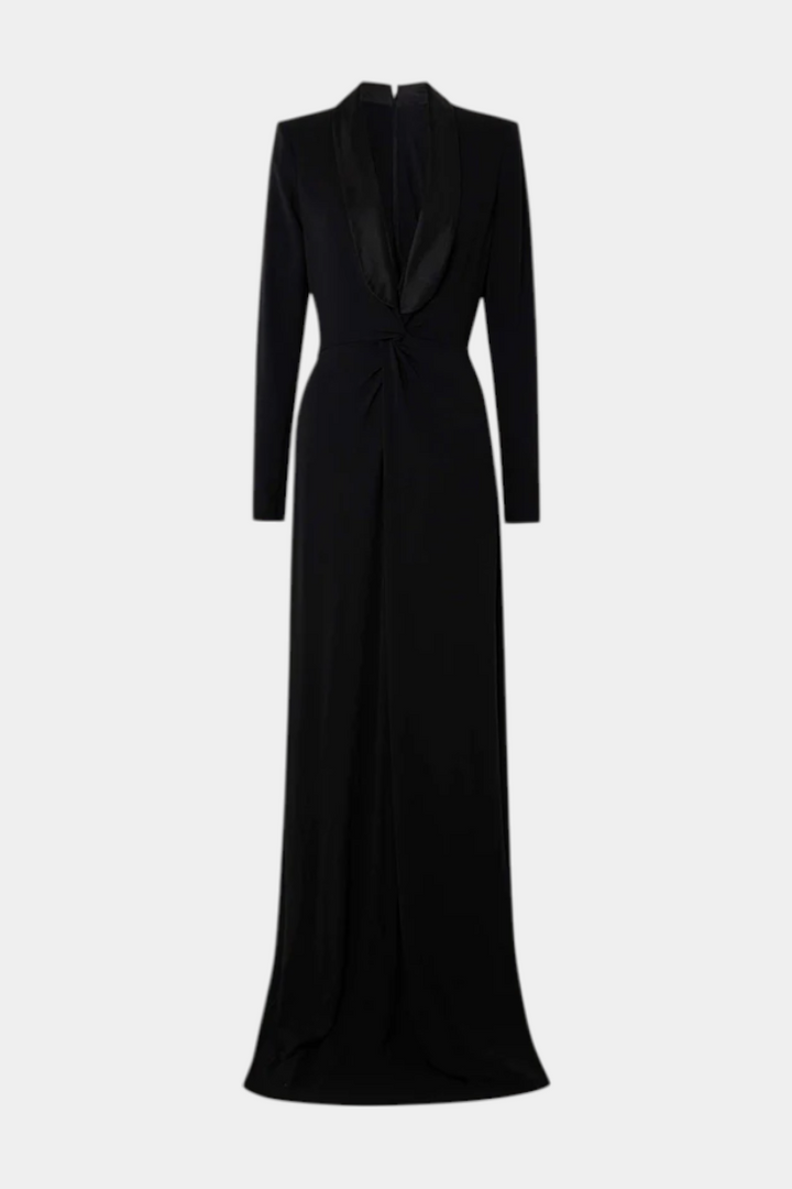 Robe Maxi Ajustée Talara avec Décolleté en V Profond