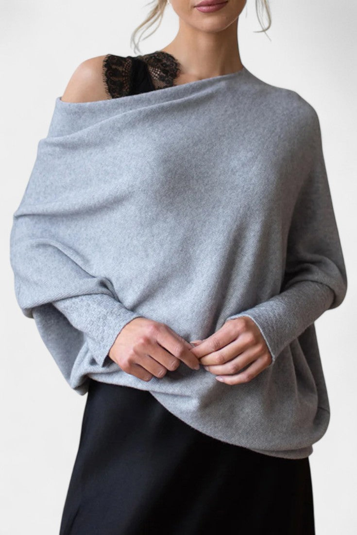 Anna Pull d'Hiver Off-Shoulder