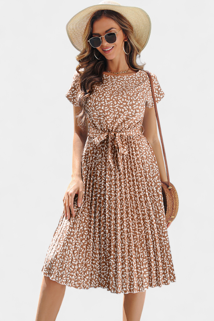 Robe Midi Florale Galilea d'Inspiration Champêtre