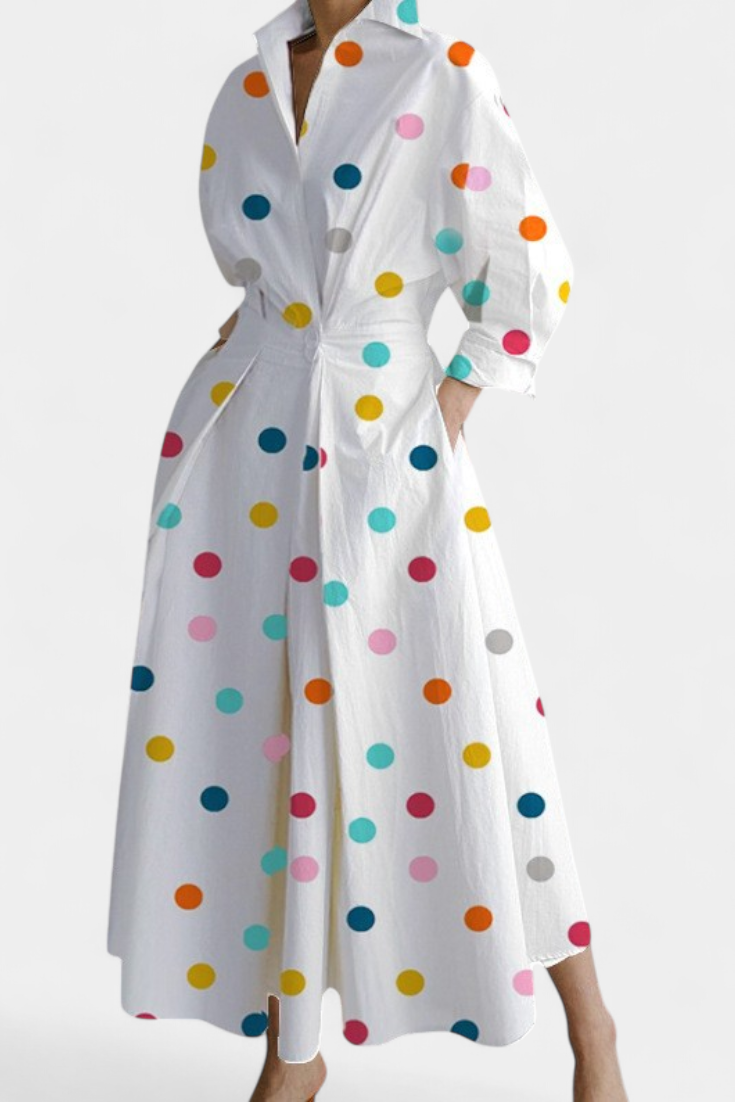Robe Maxi à Manches Longues Miriam