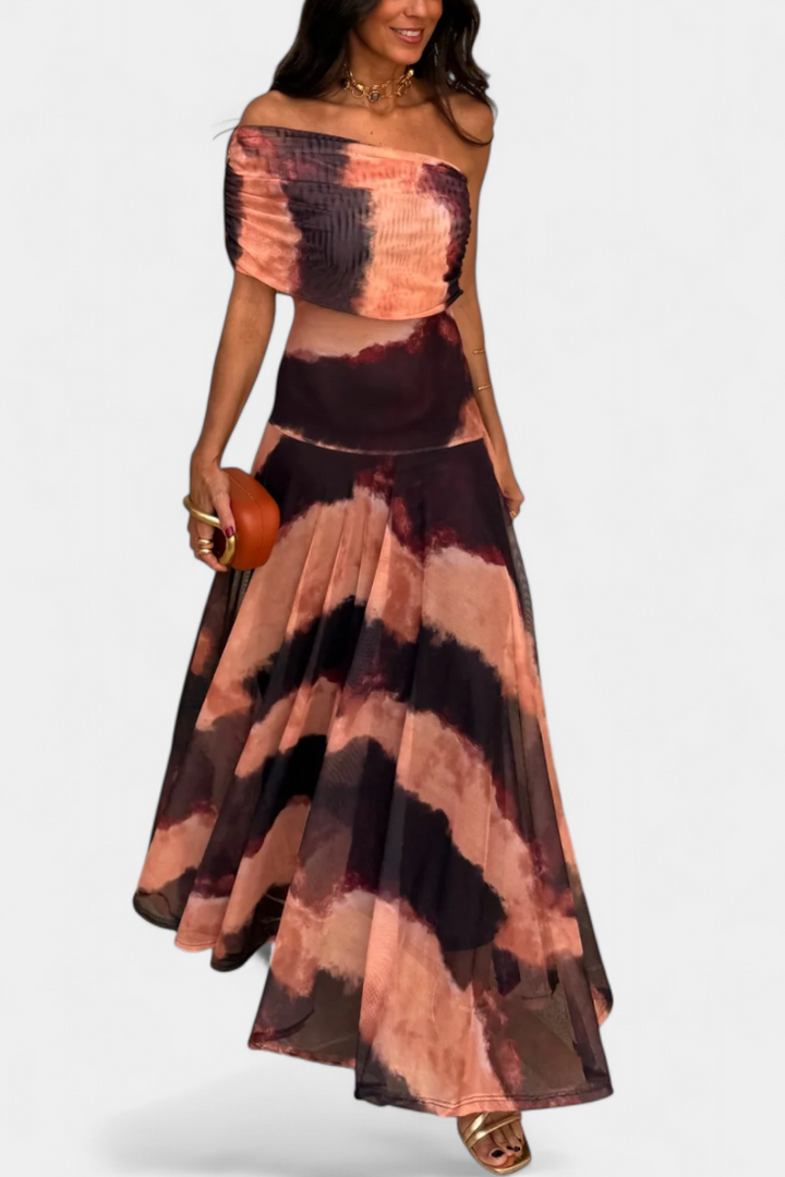 Robe Maxi Tie-Dye Jessamy à Une Épaule