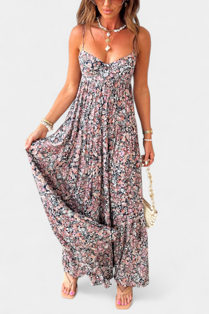 Robe Maxi Florale Reyna avec Dos Nu
