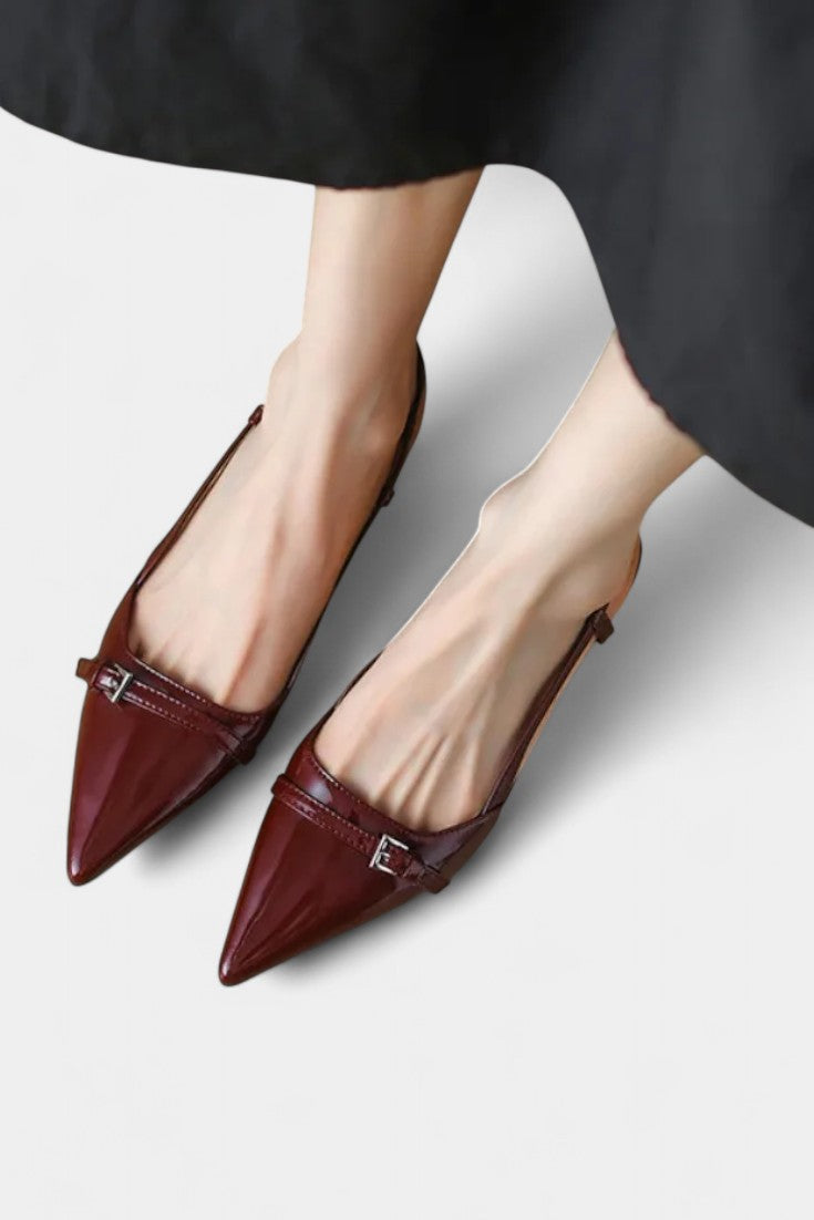 Tiana Mary Janes Slingback à Bout Aigu