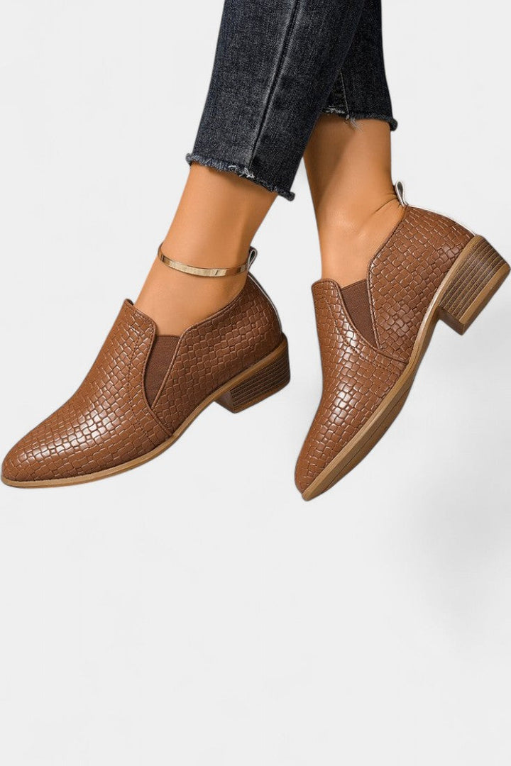 Evran Chaussures à Talon Orthopédique avec Talon Stable
