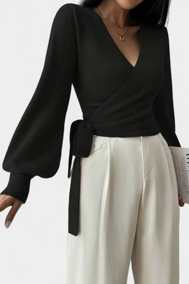 Pull Persephone à Bretelles Croisées et Col en V