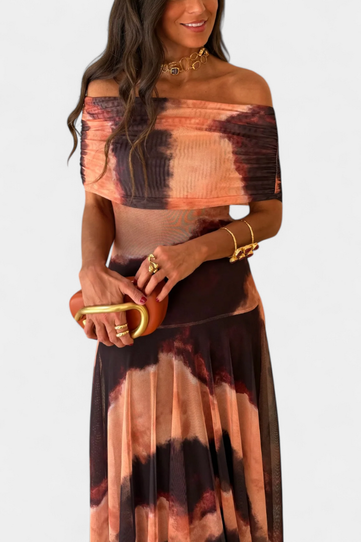 Robe Maxi Tie-Dye Jessamy à Une Épaule