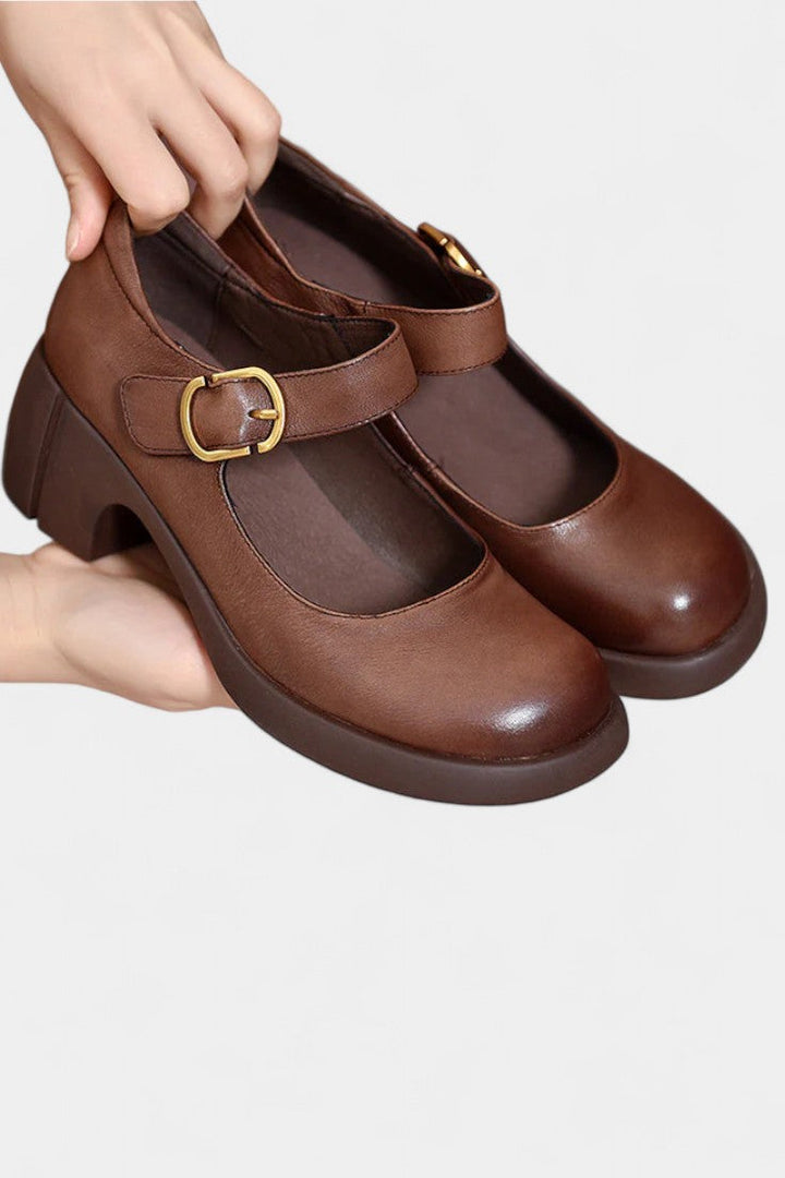 Agnes Zapatos Mary Janes en Cuir