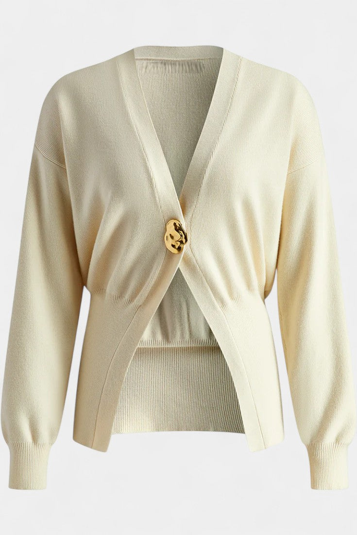 Cardigan Liso Doré Solferina