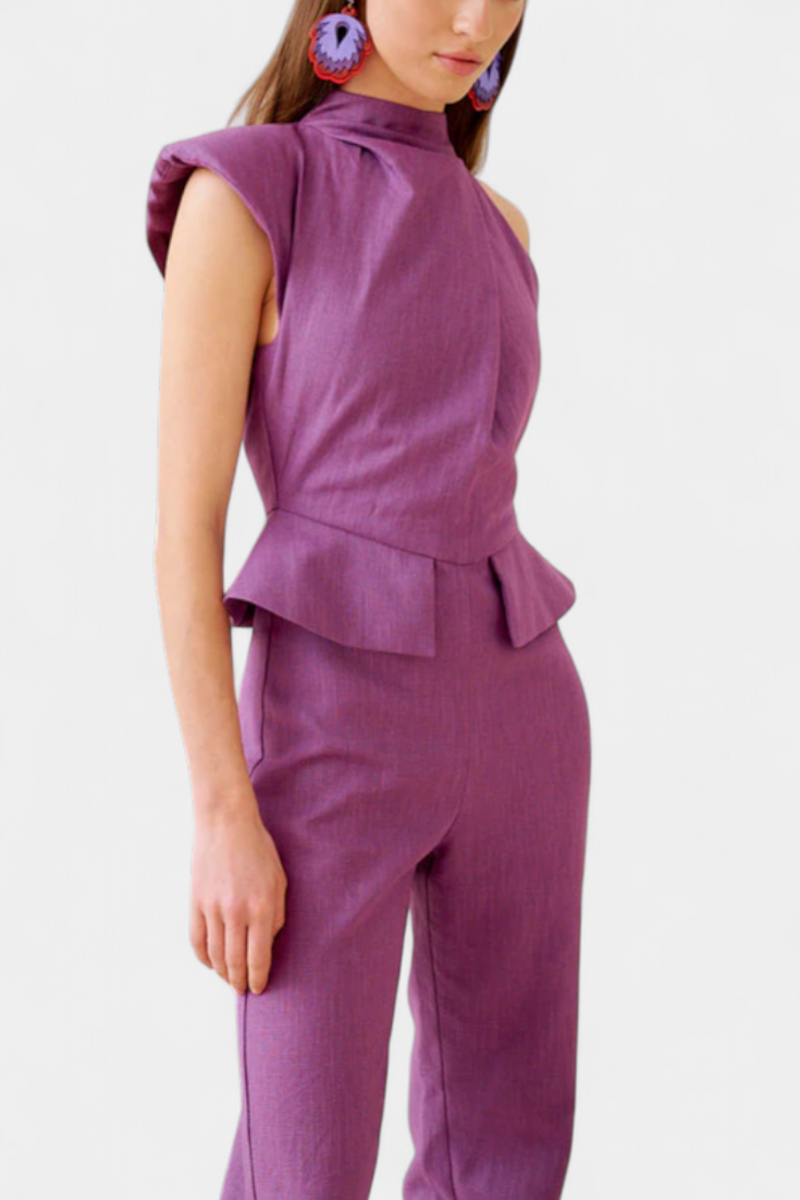 Mono Long Asymétrique en Lin et Coton Nerida