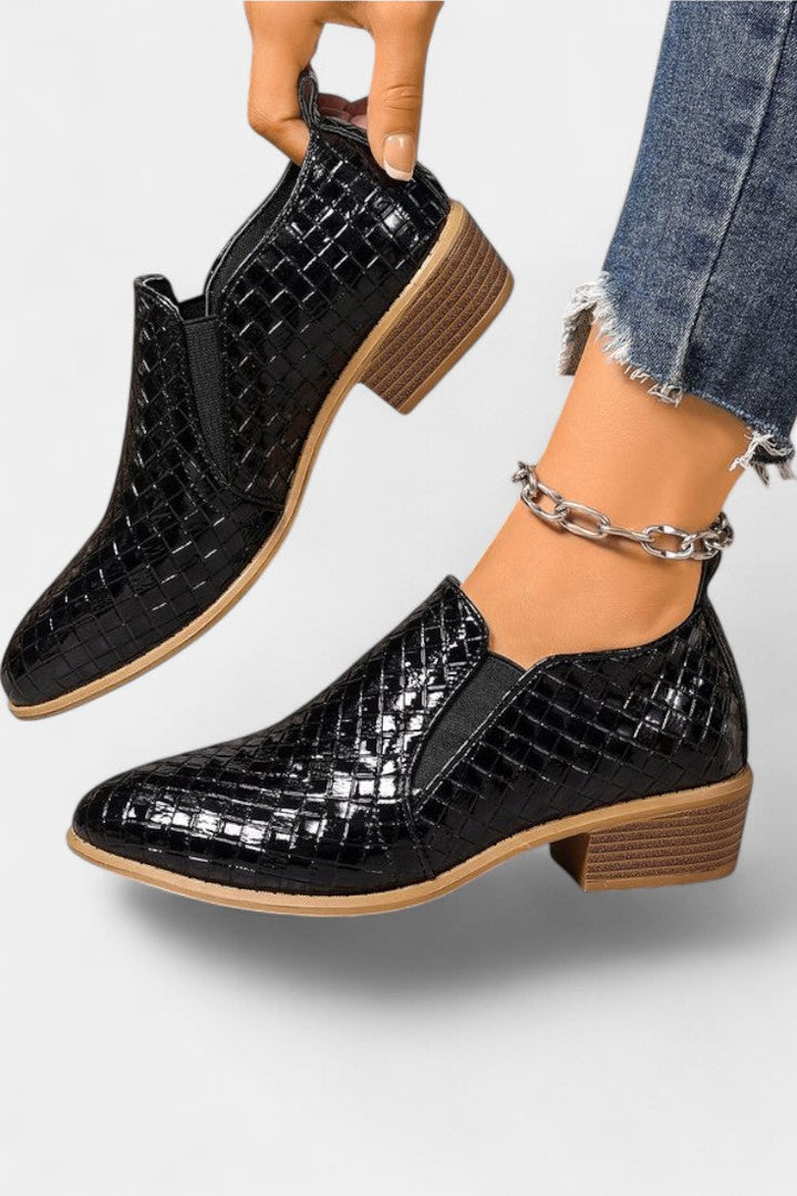 Evran Chaussures à Talon Orthopédique avec Talon Stable