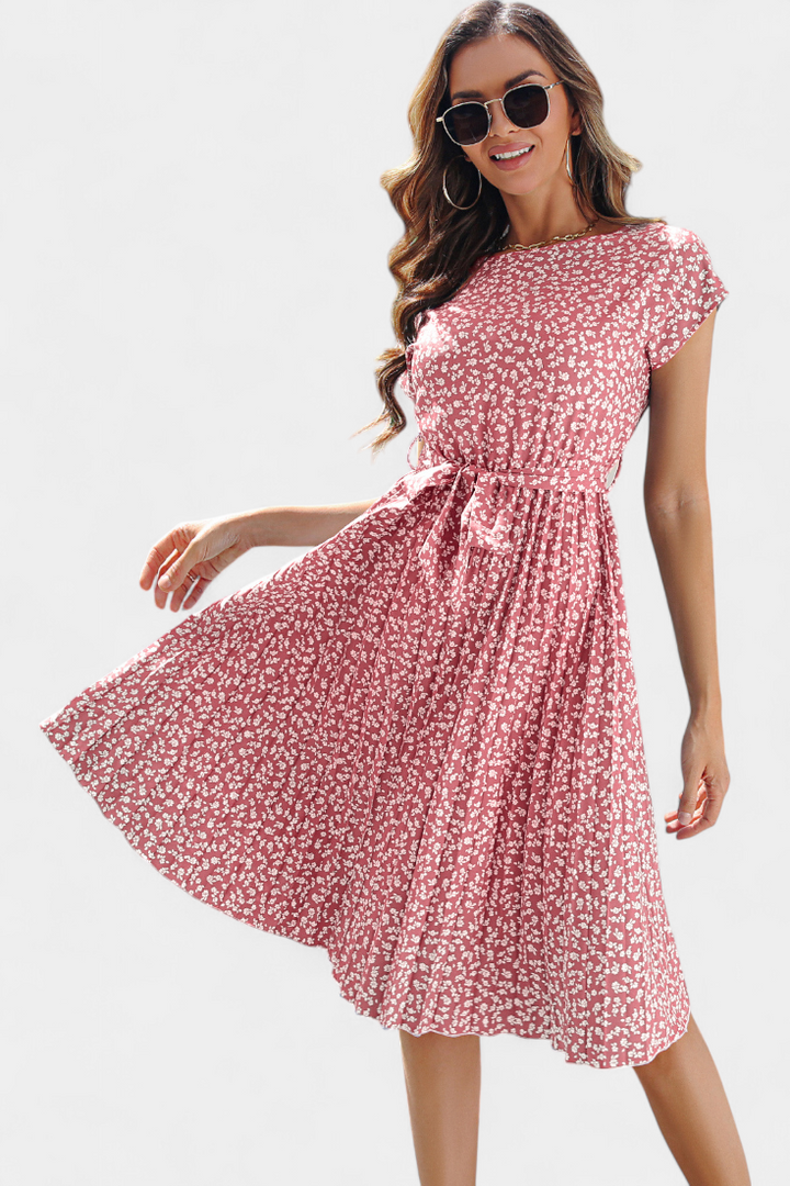 Robe Midi Florale Galilea d'Inspiration Champêtre