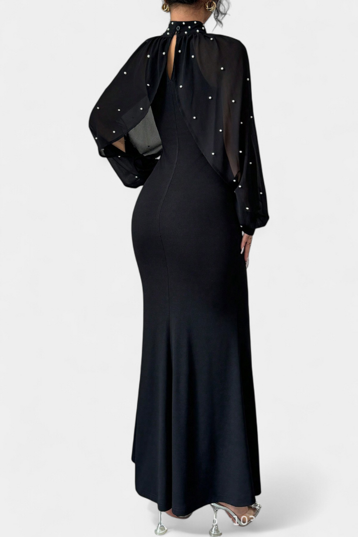 Robe Halter en Maille Atenea avec Perles