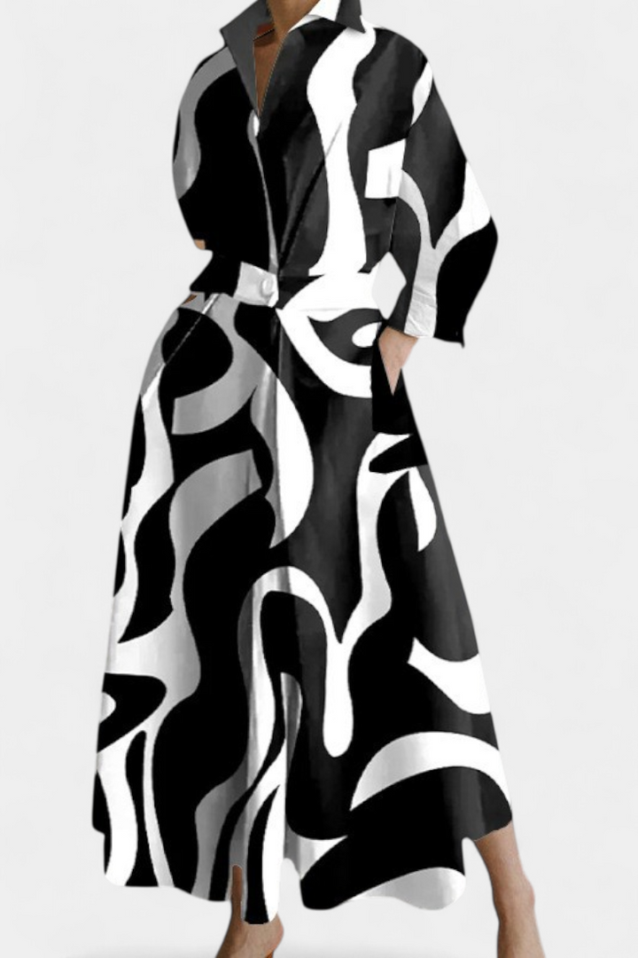 Robe Maxi à Manches Longues Miriam