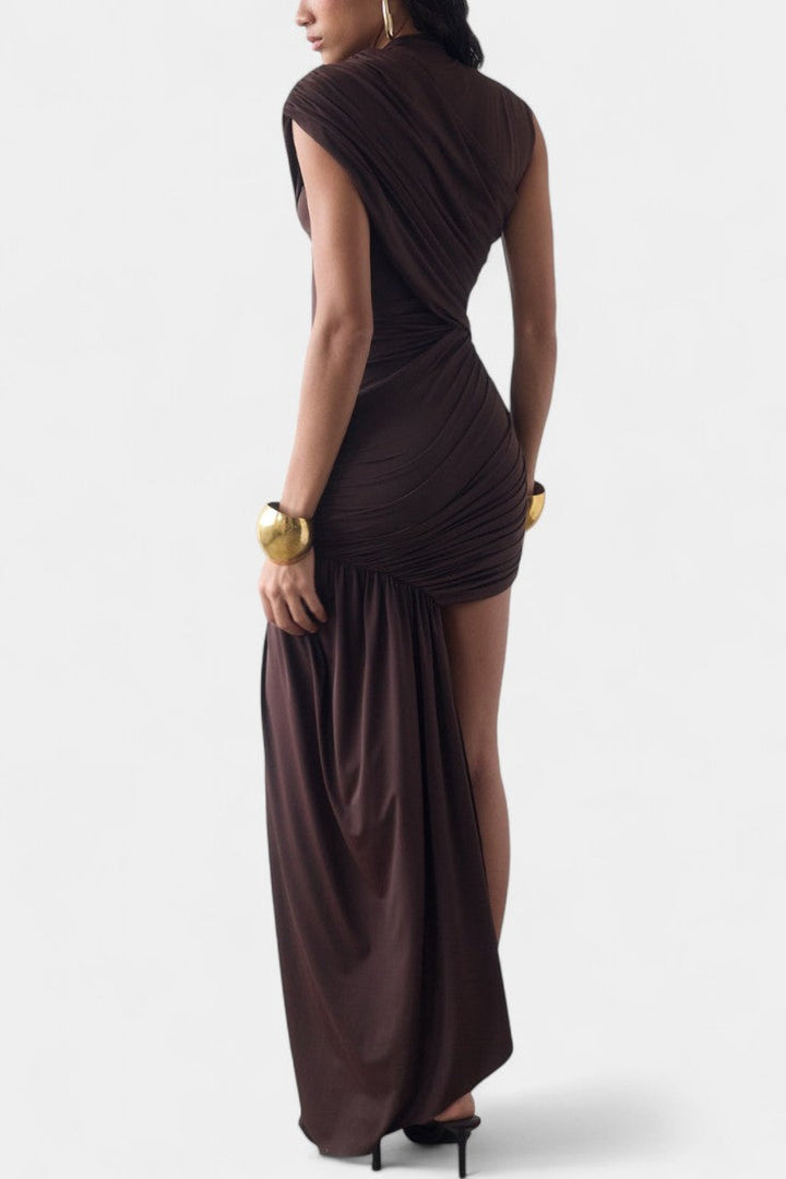 Robe Mini Asymétrique Velia avec Drapé