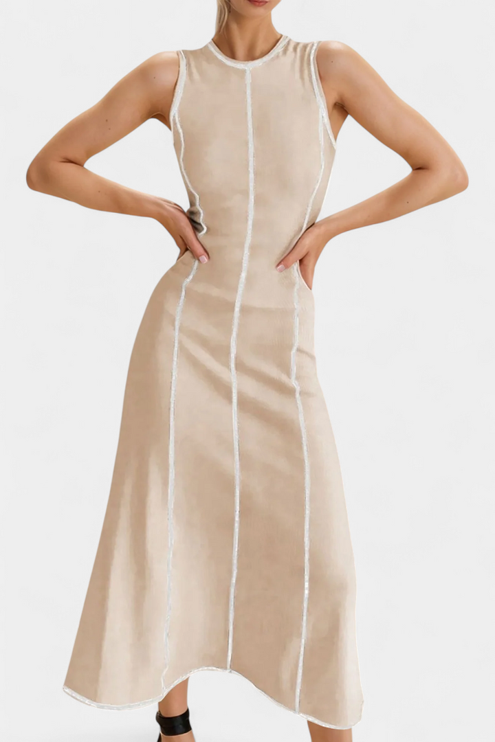 Robe Maxi Bicolore Sans Manches Santona