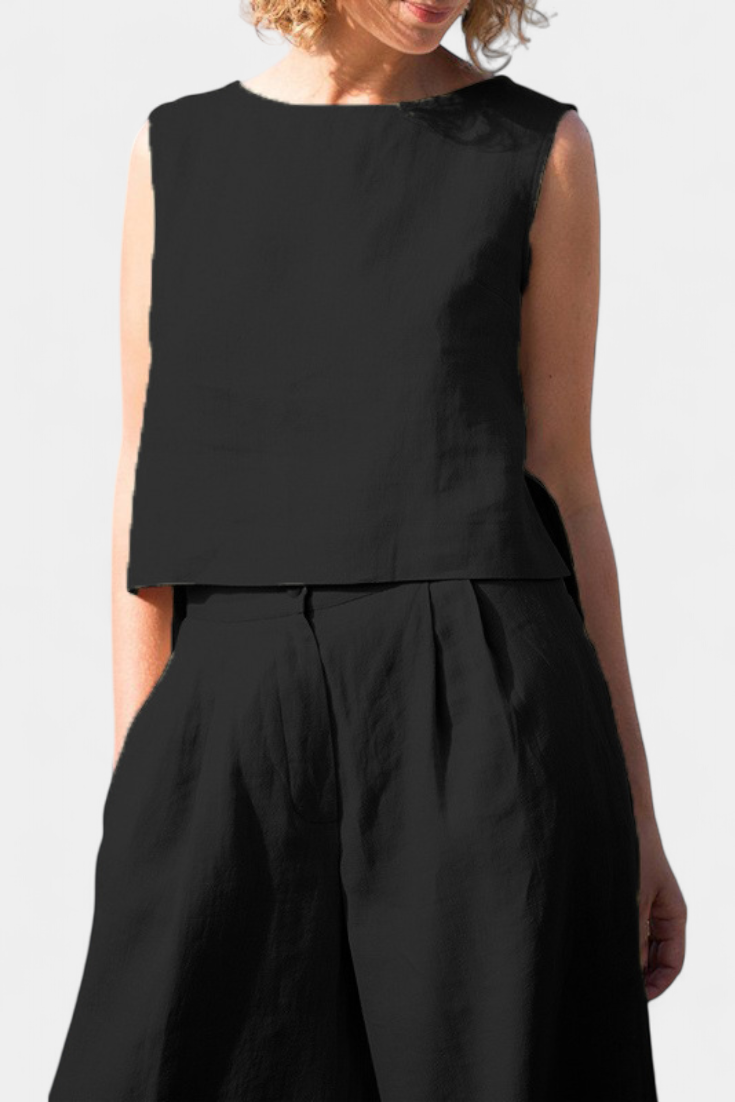 Ensemble Vintage Sans Manches Yvanne d'Été