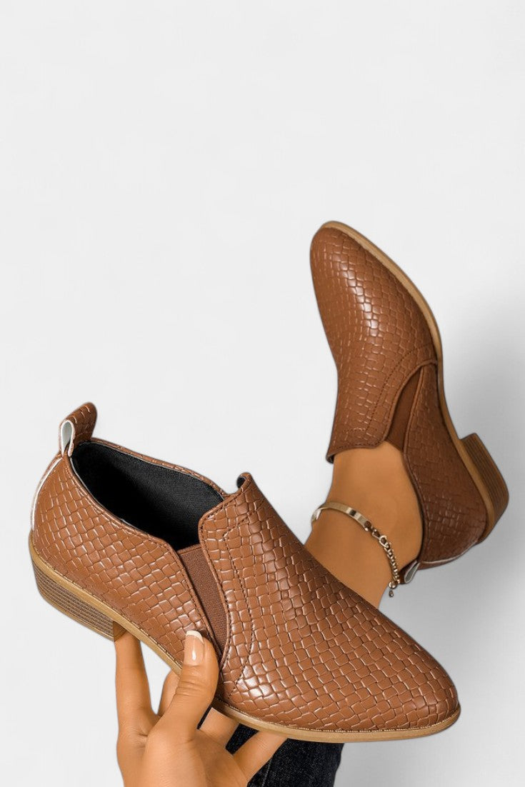 Evran Chaussures à Talon Orthopédique avec Talon Stable