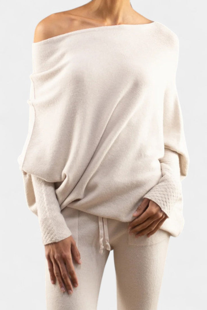 Anna Pull d'Hiver Off-Shoulder