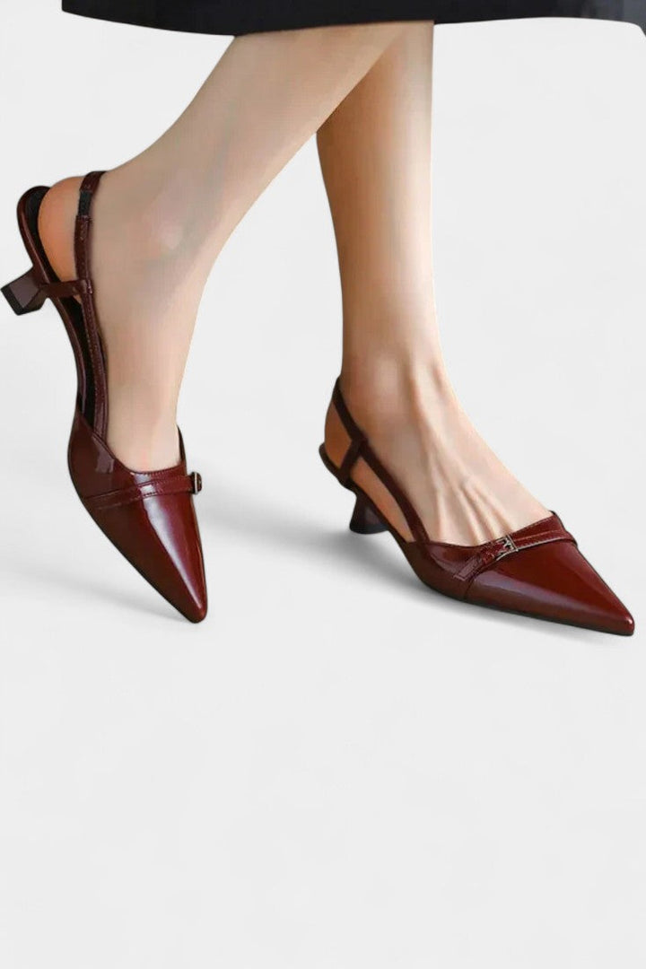 Tiana Mary Janes Slingback à Bout Aigu