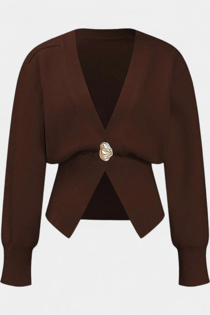 Cardigan Liso Doré Solferina