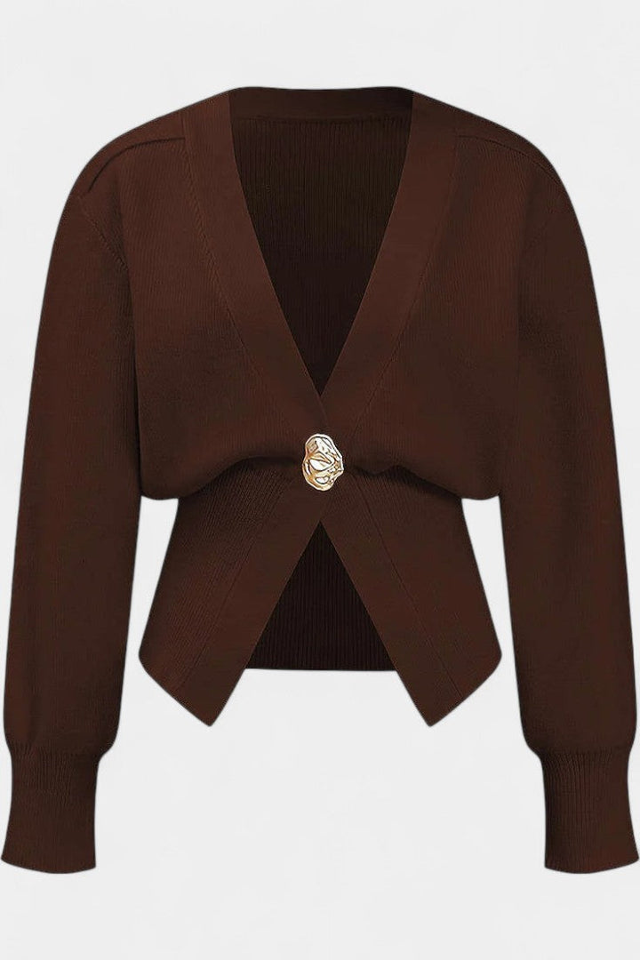 Cardigan Liso Doré Solferina