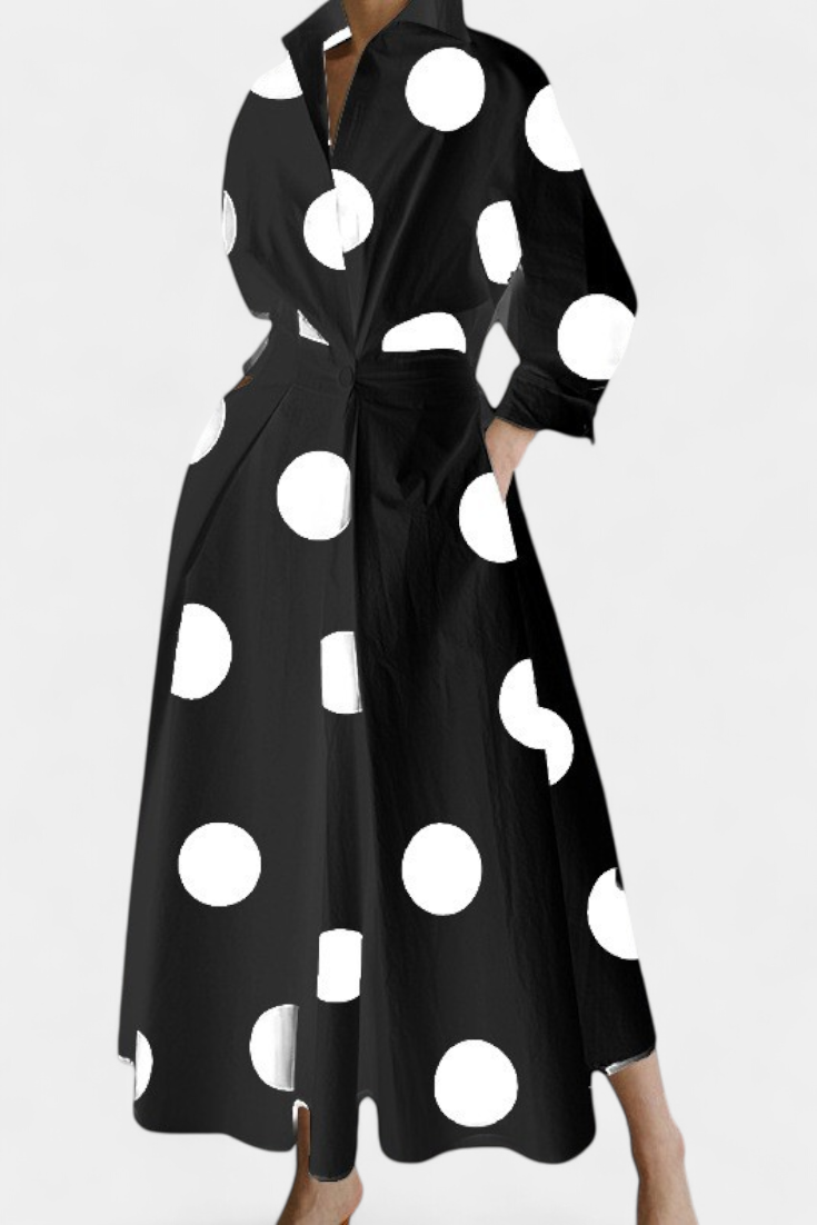 Robe Maxi à Manches Longues Miriam